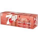 7UP 12 OZ 12 Pack Shirley Temple Pomegranate and Cherry Soda, Limited Edition, Caffeine-Free, FL Cans