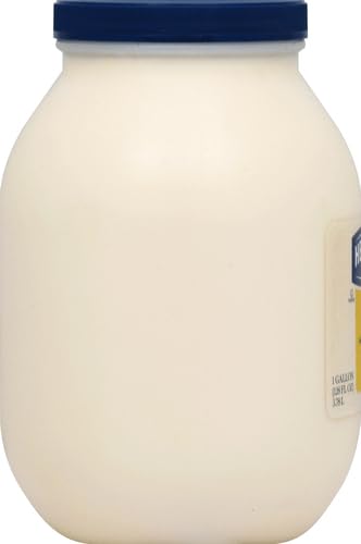 100% Free,Vegetarian,Kosher,1 Gallon,128 oz,(Pack 2) Hellmann's Real Mayonnaise Jar,Condiment