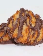 Jennies Organic Chocolate Drizzle Coconut Macaroons, 5.25oz | Dairy Free, Gluten Free, Individually Wrapped