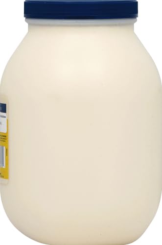 100% Free,Vegetarian,Kosher,1 Gallon,128 oz,(Pack 2) Hellmann's Real Mayonnaise Jar,Condiment