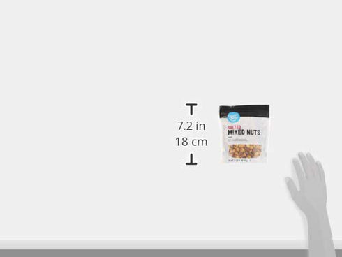 16 Oz Packaging Amazon Grocery, Mixed Nuts with Peanuts, Roasted & Salted, (Previously Happy Belly, May Vary)