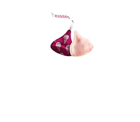 Summertime (9 Oz), Pack 3 Hershey's Kisses Strawberry Ice Cream Cone Candy Share Bag Limited Edition