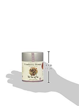 4 The Tao of Tea, Cranberry Orange Herbal Tea, Ounce Tin