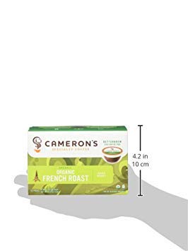 12 Count (Pack 6) Cameron's Coffee Single Serve Pods, Organic French Roast