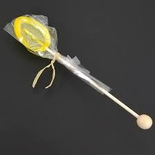 (8 count) Melville Candy Soothing Honey Spoons for Tea - Individually Wrapped Real Honey Tea Spoons, (Lemon)