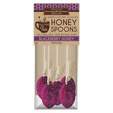 Blackberry Honey Spoons - Tea & Beverage Stirrers - Made With Real