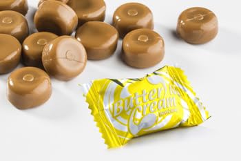 (10LB) Bayside Candy - Butter Toffee Candy - Butter 'n' Cream Butter Toffee Hard Candy