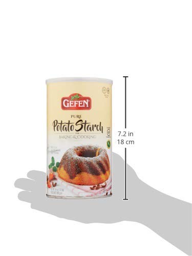 24oz (2 Pack 3Lbs) Gefen Pure Gluten Free Potato Starch, = For Cooking & Baking | Resealable Container | Excellent
