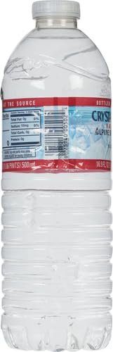 16.9oz 24-Pack Crystal Geyser Natural Alpine Spring Water, Drinking Water Bottled at the Source, Bottles