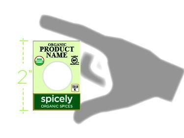 Spicely Organics Turmeric Powder, 0.45 Ounce ecoBox, Certified Gluten Free
