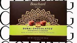 KD Chocolates bouchaard dubai chocolate 16oz box pistachio & knafeh