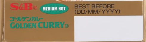 S&B 3.2 oz (Pack 4) , Golden Curry Japanese curry Mix, Medium Hot