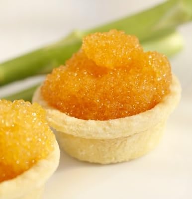 1 oz (28 Smoked Golden Whitefish Caviar Wild Caught Great Lakes Roe, Natural Cold-Smoked, Bright Golden Pearls, Gourmet