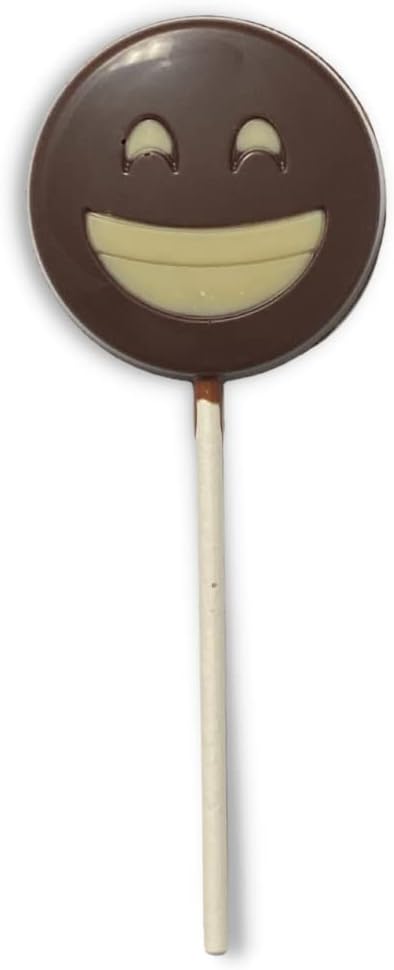 (3 No Whey! Foods Smiley Face Chocolate Lollipop Collection Lollipops) | Allergy Friendly | Dairy Free, Nut Free