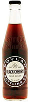 Boylan Bottling Pure Cane Sugar Soda Pop, Black Cherry, 12 oz Glass