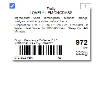 Tealyra Lovely Lemongrass Strawberry Orange Fruity Herbal Loose Leaf Tea, 222g (8-ounce), Hot and Iced Drink