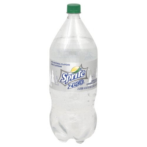 Sprite Zero Soda, Lemon-lime, 2 Liter, (Pack of 4)