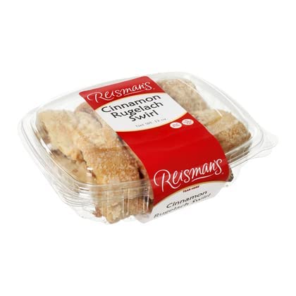 Reisman's Bakery Apricot Rugelach Swirl, Delicious Bakery Food, OU Kosher-Certified Dessert, Fresh