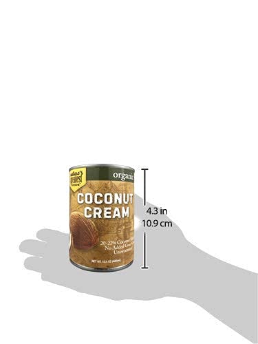 2022% 13.5 oz (12-Pack) Organic Coconut Cream NO GUAR GUM, Unsweetened, Fat, | Natures Greatest Foods