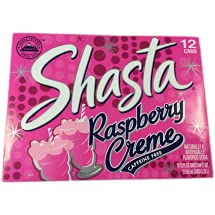 Vending 2 U 12-Ounce (Pack 12) Shasta Raspberry Creme Soda, Cans
