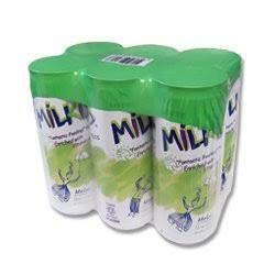 Lotte 4 8.45 Oz, Pack 24 Milkis Carbonated Drink Variety Flavors, Apple, Melon, Strawberry & Original, Fl