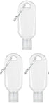 Luhaomisky 3Pcs 2oz/50ml Portable Hot Sauce Keychain Bottles - Mini Ketchup Containers for On-The-Go - Refillable