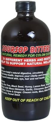 Generic Soursop Bitters – 16oz – Natural Bitter Soursop with Botanical Extracts for Immune Support