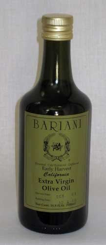 Bariani Olive Oil Company Bariani's Early Harvest California Green Olive Oil - 500ml (16.9fl.oz.) by