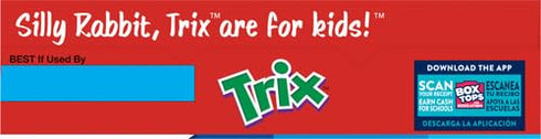 10.7 oz Trix, Cereal, Fruit Flavored Corn Puffs