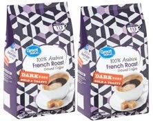 Great Value 100% Arabica French Roast Dark Ground Coffee, 32 oz, Makes up to