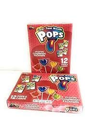 Valentines Day Classroom Exchange Gift | 24 Valentine Cards & 24 Lollipops Flavored Candies | Kids DIY Teachers Card