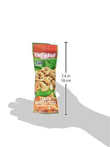 1.25 Emerald Nuts, Cashew Halves and Pieces, Ounce Single-Serve Tube