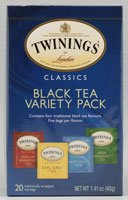Twinings Black Tea Variety Pack - 20 Tea Bags