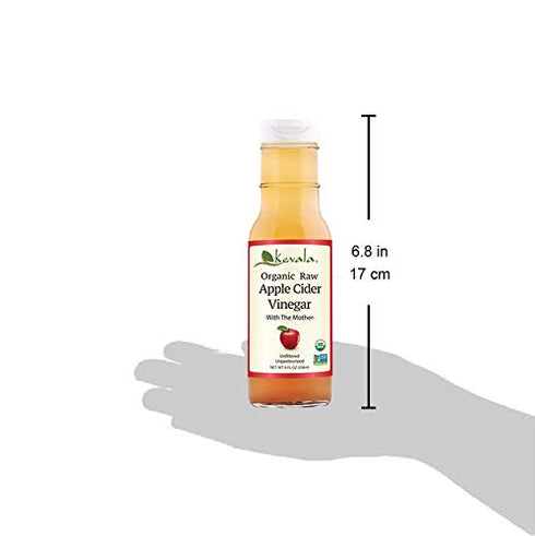 8 Oz (Pack 2) Kevala Organic Raw Apple Cider Vinegar, Fl