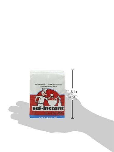 SAF Instant Yeast Red - 1 Pound for Baking Cake, Bread, and Dough
