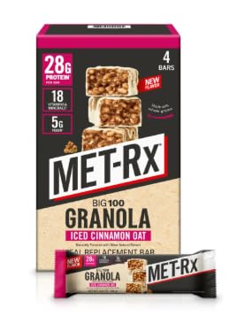 KD Chocolates Mat-rx Big 100 Iced Cinnamon Oat Granola Bars 14.10oz
