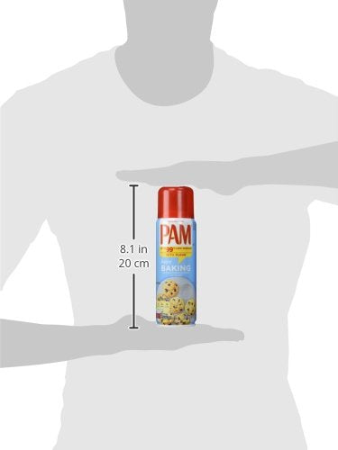 PAM Baking Spray with Flour, 5 fl oz, 15 Ounce, Pack of 3