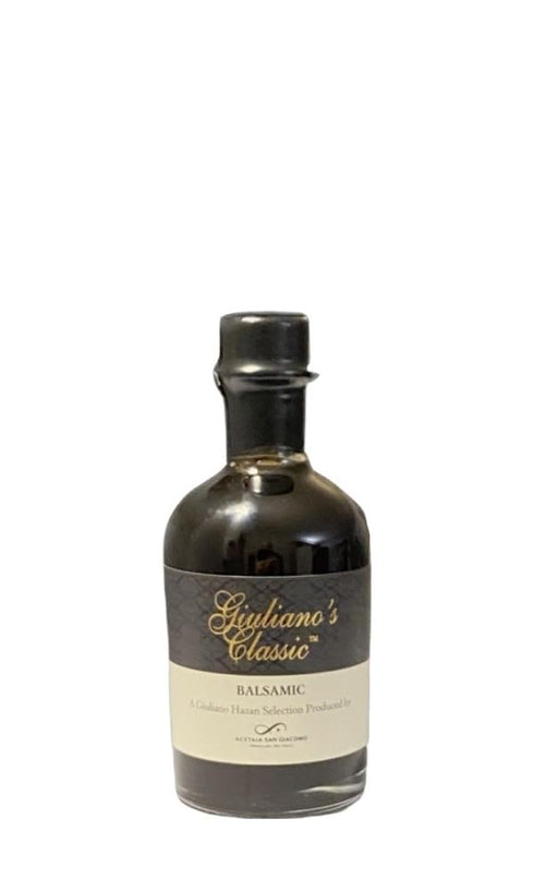 Giuliano's Classic Giuliano Hazan. Organic Balsamic Vinegar from Reggio Emilia. Aged for 12 years.