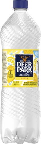 33.8 oz. Deer Park Sparkling Water, Lemon, Bottle