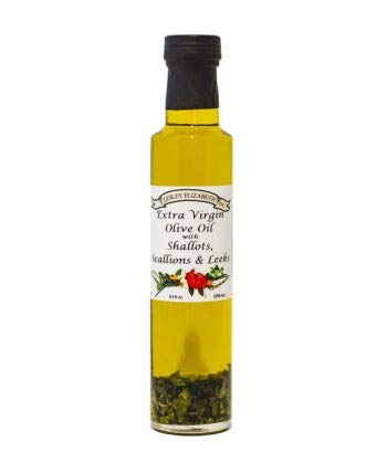 Extra Virgin Olive Oil with Shallots, Scallions & Leeks, Cooking Oil, Dipping Oil, 8.5 FL OZ, Vegan, Gluten Free