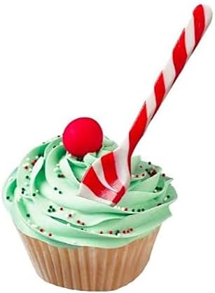 72ct(12 6ct BCL Peppermint Candy Cane Spoons, Classic Edible Stirring Spoon for Hot Chocolate Coffee & Dessert