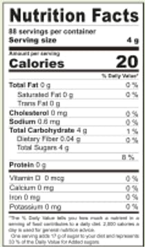 0.77 lb BLUE GREEN ORGANICS Organic Agave Sugar (Powder Form) Low Glycemic Sweetener Alternative Keto, Vegan, Gluten