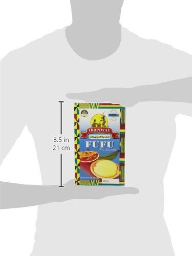 TROPIWAY PLANTAIN FUF FLOUR 24oz, 4 Pack Plantain Fufu Flour