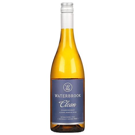 Generic WATERBROOK CHARDONNAY CLEAN ALCOHOL REMOVED WINE 750ml Gluten Free, 1 Count