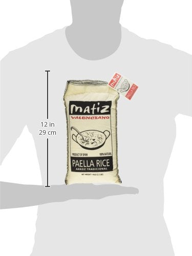 (1 2.2 lbs) Matiz Valenciano Paella Rice from Spain | Traditional Spanish Medium-Grain | Risotto, Arrs Negre, Seafood