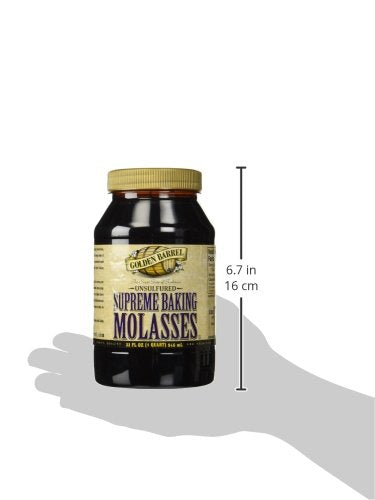 Golden Barrel Unsulphured Supreme Baking/Barbados Molasses, 32 Ounce