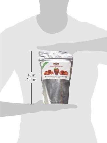 BioTree Labs Freeze Dried Sliced Strawberries, 1.5 oz Pack, 100% Natural for Healthy Snacks
