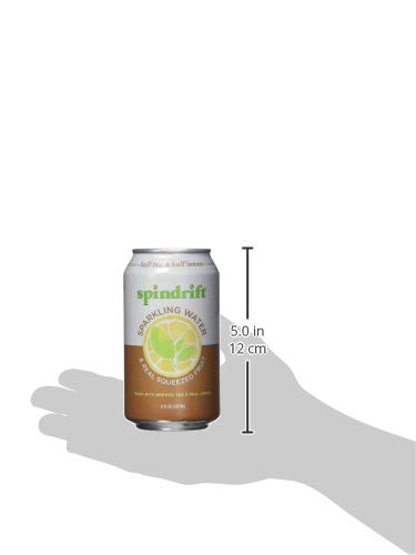 12 Oz (Pack 4) SPINDRIFT Half Tea Half Lemonade Sparkling Water, Fl