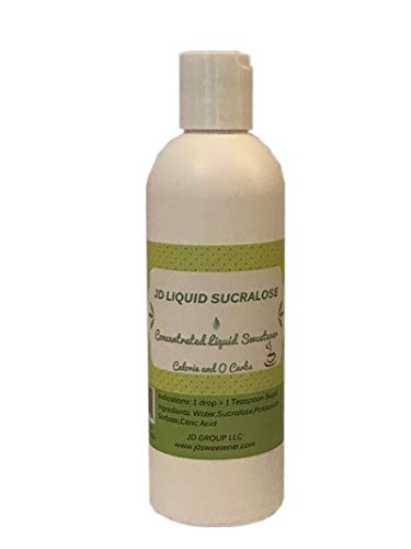 JD Liquid Sucralose - 8 fl oz Concentrated Liquid Sweetener for Cooking and Baking