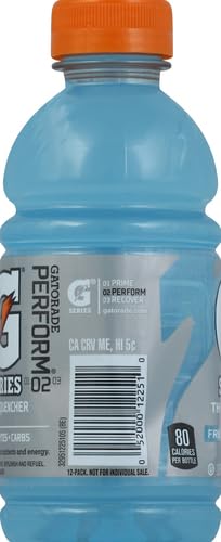 12 Oz (Pack 12) Gatorade Thirst Quencher, Glacier Freeze, Fl